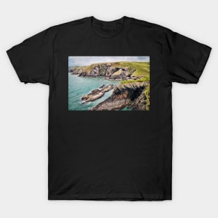 Wonderful Coastal Scenery - Ceibwr Bay, Pembrokeshire T-Shirt